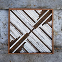 Load image into Gallery viewer, Carolina: White + Brown -15" x 15"
