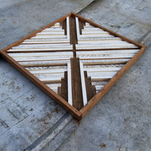 Load image into Gallery viewer, Carolina: White + Brown -15" x 15"